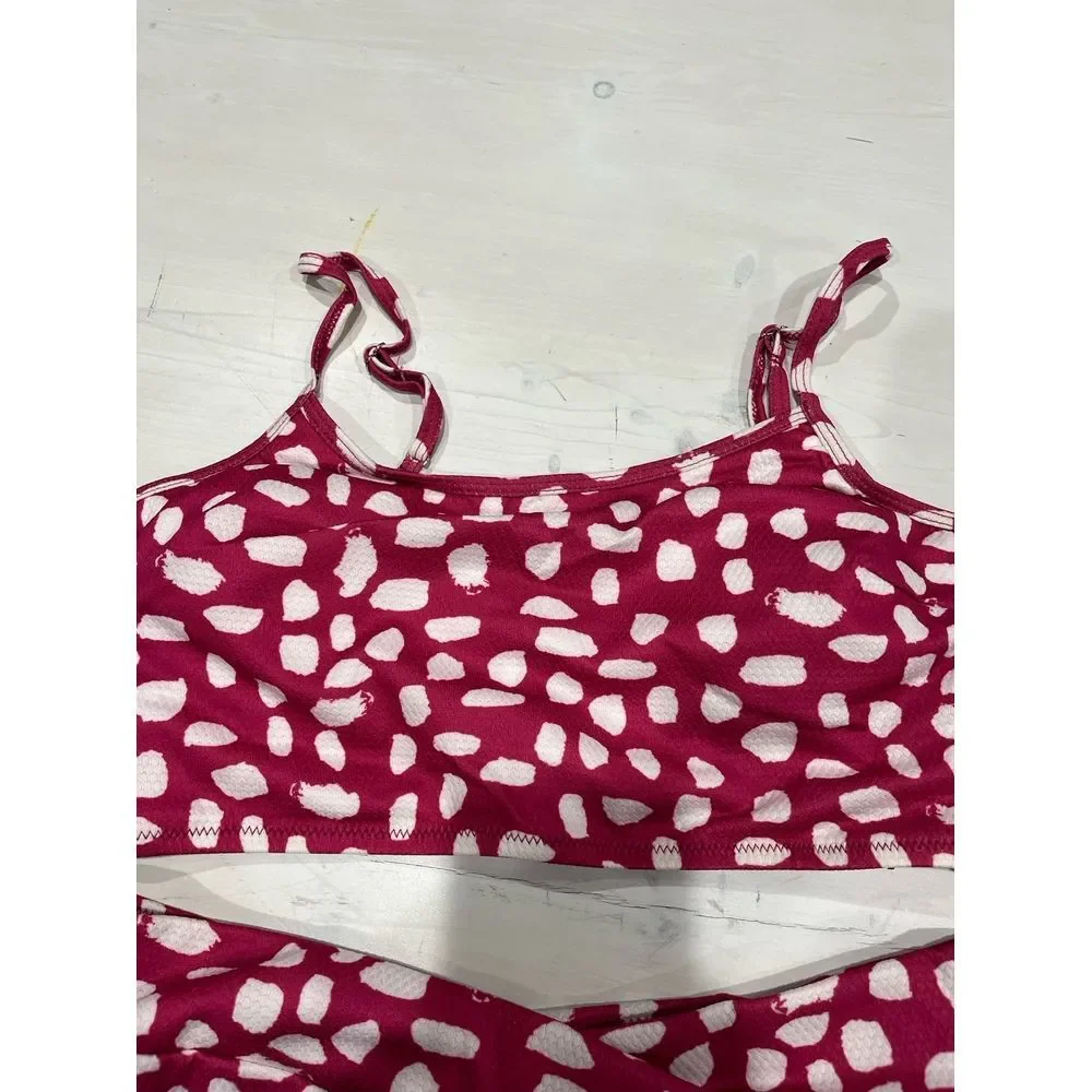 Bikini NEW W TAGS! Pink with white‎ spots size medium